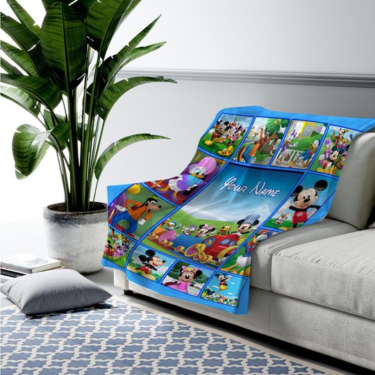 Discover Personalized Mickey Clubhouse Blanket/Disney Baby TV Show Blanket/Mickey and Friends Blanket/Disney Mickey Clubhouse Blanket C1HS11