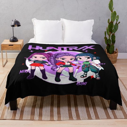 Discover Huntrix Demon Hunters Fleece Blanket