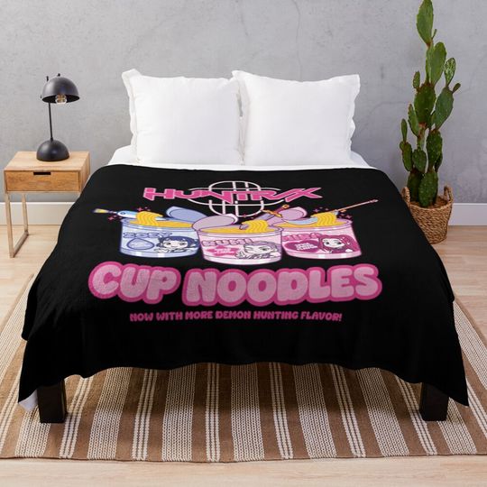 Discover Kpop Girls Cup Noodles - Kpop Demon Hunters Fleece Blanket