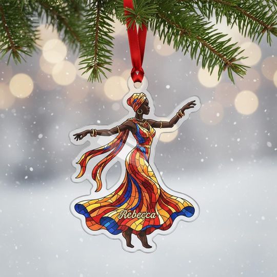 Discover African American Women Acrylic Ornament, Cultural Holiday Decor