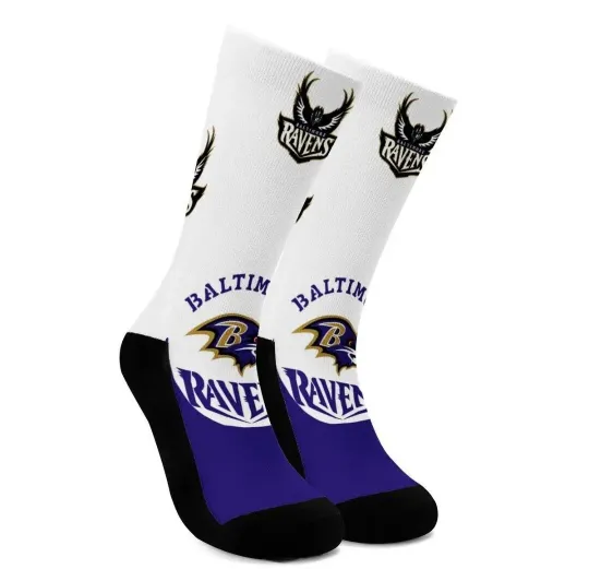 Baltimore Ravens Socks Unisex Fits Most football Football Teams