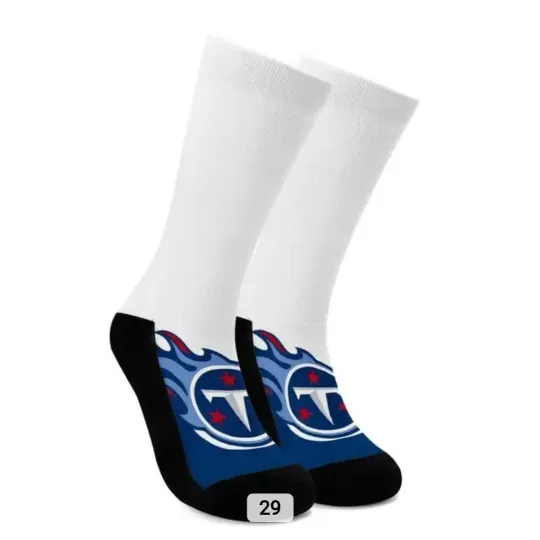 Discover Tennessee Titans Socks Unisex One Size Fits Most football Football Teams