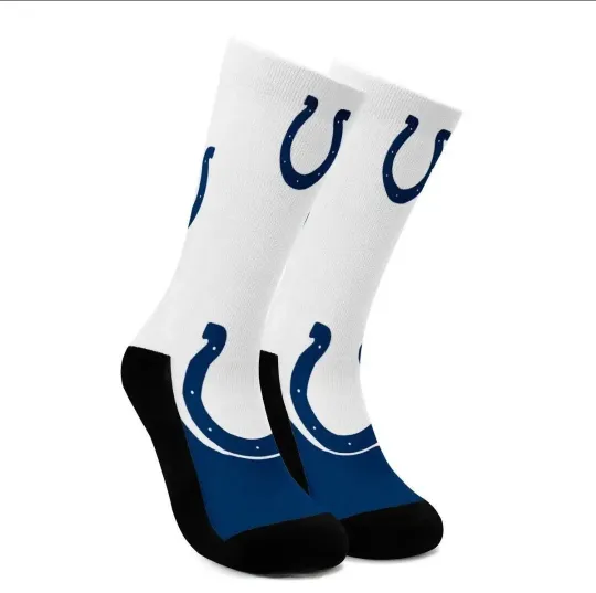 Indianapolis Colts Socks Unisex Fits Most football Football Teams
