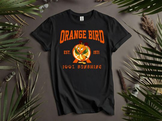 Discover Orange Bird Est Sunshine Premium Heavyweight T-Shirt Hoodie Matching Outfit Up To 5XL M54