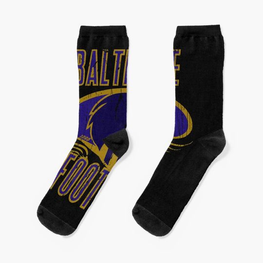 Baltimore Ravens Socks, Gift For Fan