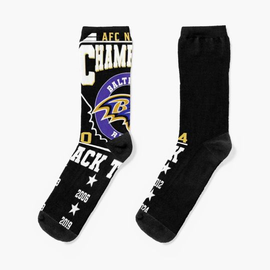 Baltimore Ravens Socks, Gift For Fan