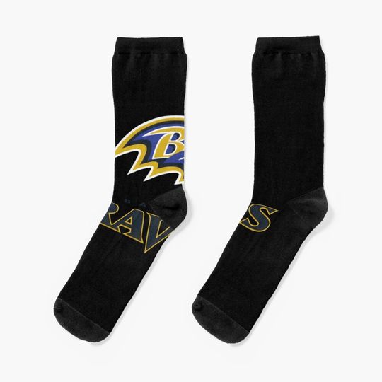 Baltimore Ravens Socks, Gift For Fan