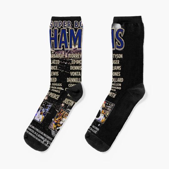 Baltimore Ravens Socks, Gift For Fan