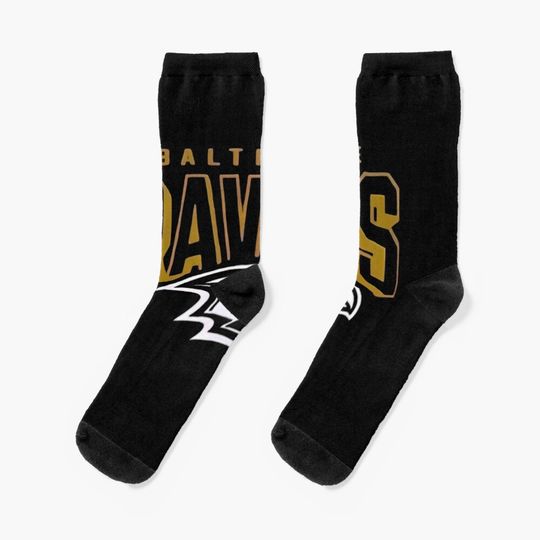 Baltimore Ravens Socks, Gift For Fan