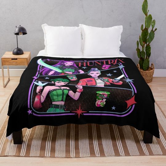 Discover Huntrix Kpop Demon Hunters Fleece Blanket