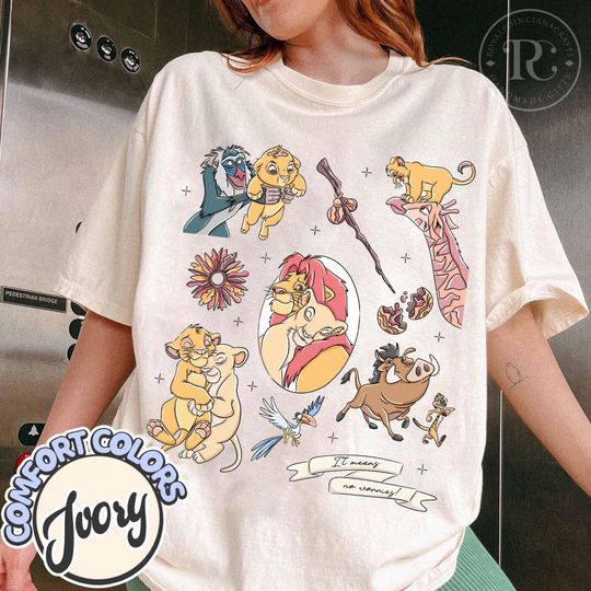Discover Comfort Colors Coquette Bows The Lion King T-shirt, Hakuna Matata Shirt, Simba and Nala Shirt, Disney Safari Shirt, Animal Kingdom Shirt