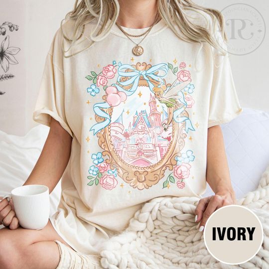 Discover Retro Disney Tinkerbell Shirt, Coquette Fairy Princess Tee, 1953 Neverland Shirt, Disney Coquette Tinkerbell Shirts, Tinkerbell Coquette Tee