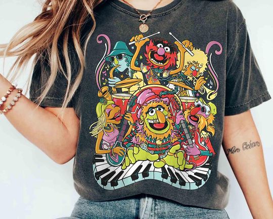 Discover Doctor Teeth And The Electric Mayhem Rock Band Retro T-Shirt, Disney Muppets Show Tee, Magic Kingdom Disneyland Family Vacation Holiday Gift
