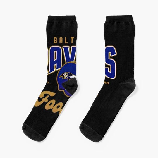 Baltimore Ravens Socks, Gift For Fan