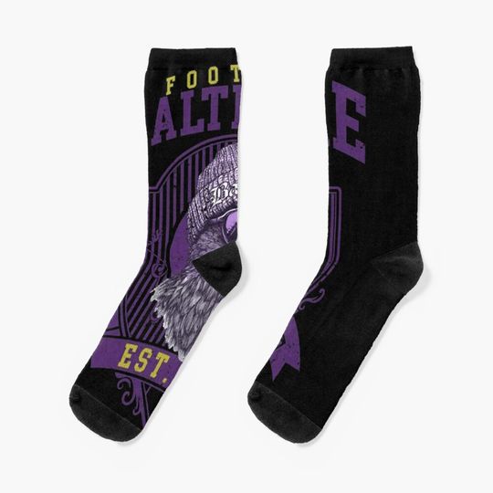 Baltimore Ravens Socks, Gift For Fan