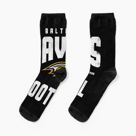 Baltimore Ravens Socks, Gift For Fan