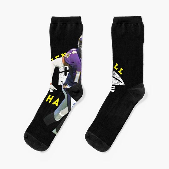 Baltimore Ravens Socks, Gift For Fan