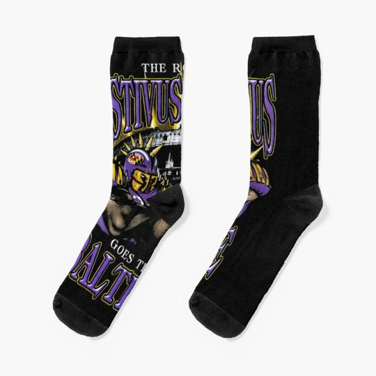 Baltimore Ravens Socks, Gift For Fan