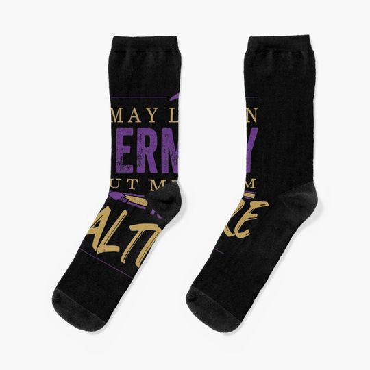 Baltimore Ravens Socks, Gift For Fan