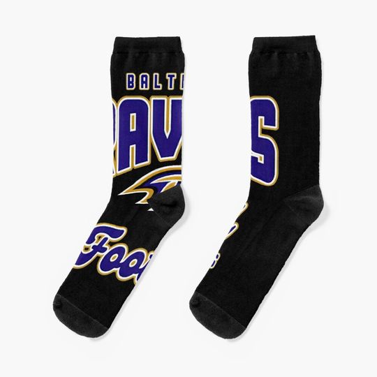 Baltimore Ravens Socks, Gift For Fan