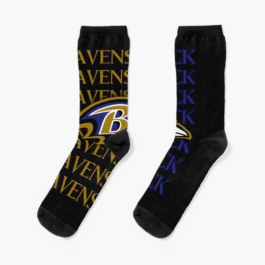 Baltimore Ravens Socks, Gift For Fan