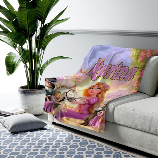 Discover Custom Tangled Rapunzel Blanket, Disney Princess Blanket, Rapunzel Go Live Your Dream, Disney Birthday Girl Gifts, Sofa Blanket C1HV07