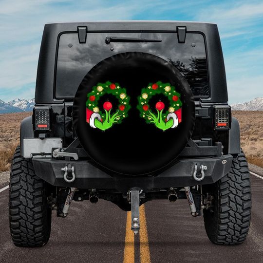 Funny funny character Spare Tire Cover, Funny Christmas funny character spare wheel cover for a jeep, Backup Camera Tire Cover, Funny tire cover for jeep