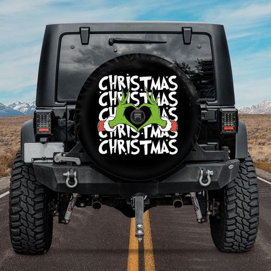 Funny funny character Spare Tire Cover, Christmas funny character tire cover for a jeep, Backup Camera Tire Cover, Funny car accessories, Christmas tire cover