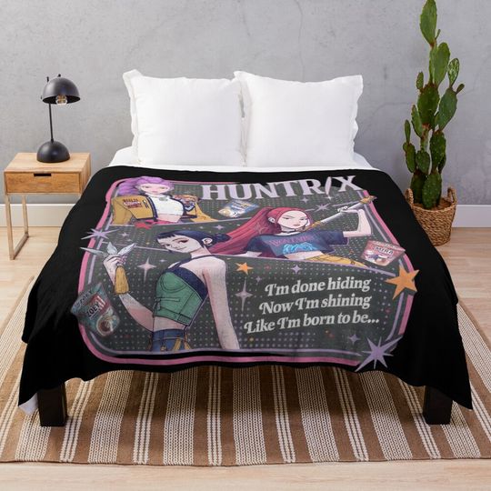 Discover Anime Movie Band Retro Film Demon Trend Cute Funny Cartoon Fleece Blanket