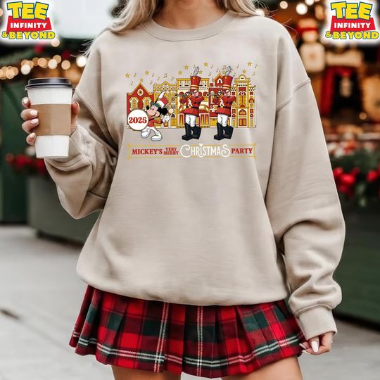 Discover Vintage Mickey Toy Soldiers Nutcracker Holiday Parade Sweatshirt