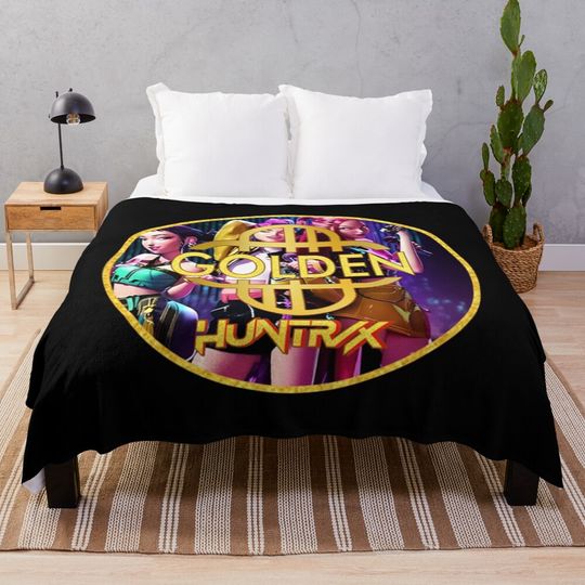 Huntrix Fleece Blanket, Gift For Fan