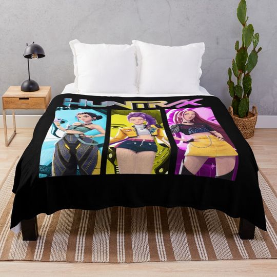 Discover Retro Cartoon Movie Film Cute Demon Funny Anime Band Trend Fleece Blanket