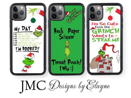 Discover Christmas funny character Custom Phone Case, Rubber TPU, Funny Samsung, iPhone & Google Pixel Xmas Cases