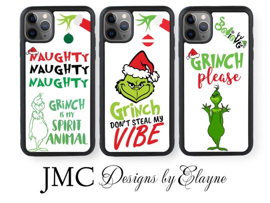 Discover Christmas funny character Custom Phone Case, Rubber TPU, Funny Samsung, iPhone & Google Pixel Xmas Cases