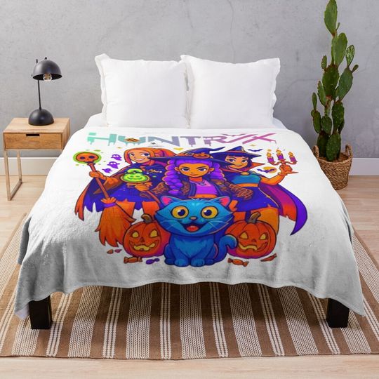 Discover girls of huntrix Fleece Blanket, Gift For Fan