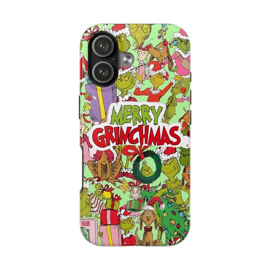 Discover Merry Grin Phone Case, Christmas Gift for funny character Lovers