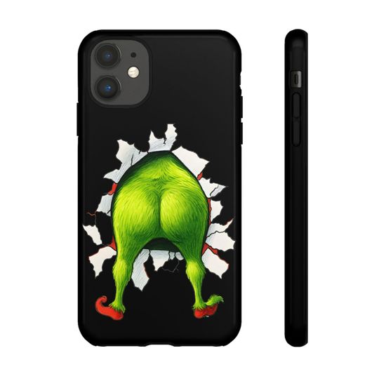 Discover iPhone funny character butt funny busting into Phone Case Tough  Whimsical Holiday Accessory