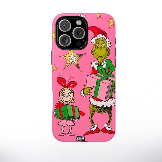 Discover Retro Grin Christmas Phone Case, Vintage Christmas Phone Cover, Holiday iPhone & Samsung Case, Unique Christmas Gift for funny character Lovers2