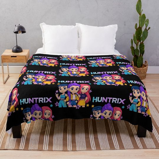 Discover K-Pop Demon Hunters - Huntrix Throw Blanket