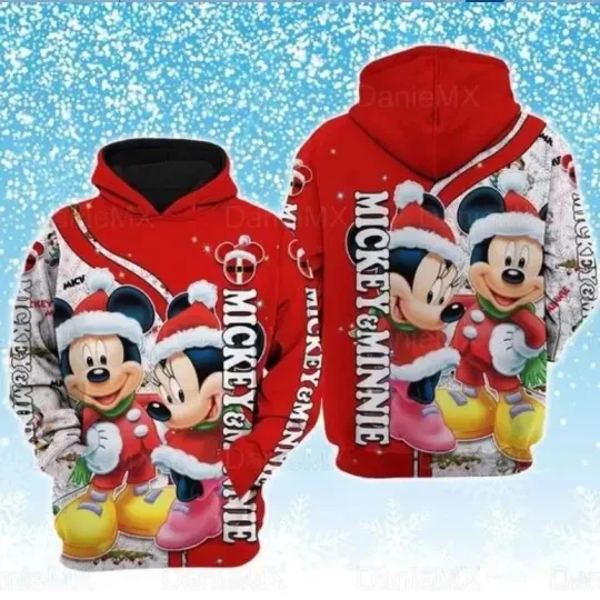 Discover Mickey Christmas Hoodie, Cute Mickey 3D Hoodie GLC055976
