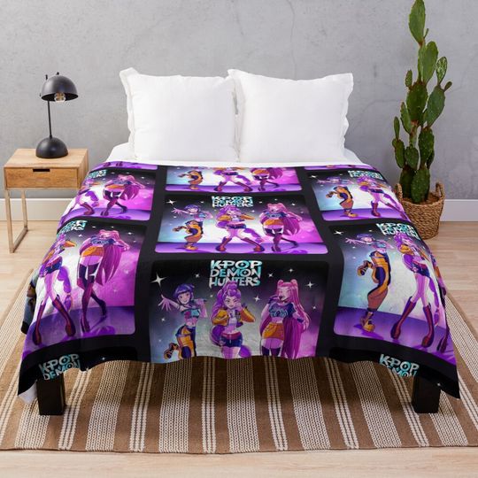 Demon Hunters Fleece Blanket