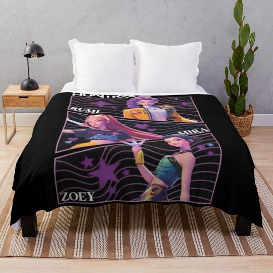 huntrix Fleece Blanket, Gift For Fan