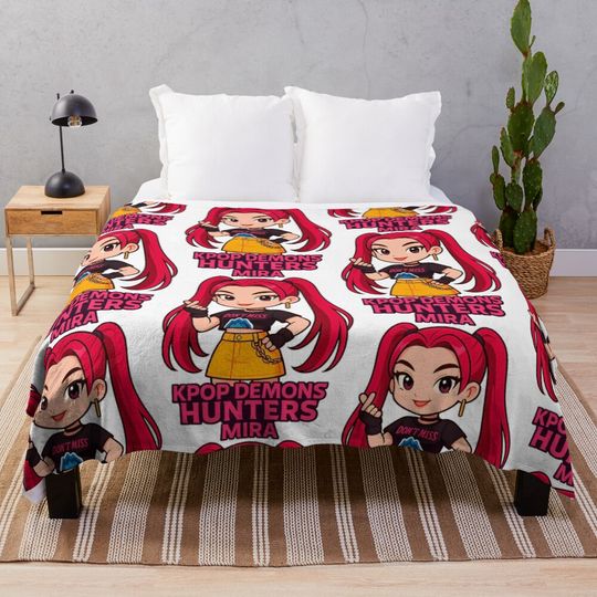 Discover K-Pop Demon Hunters art Mira- 30 Throw Blanket