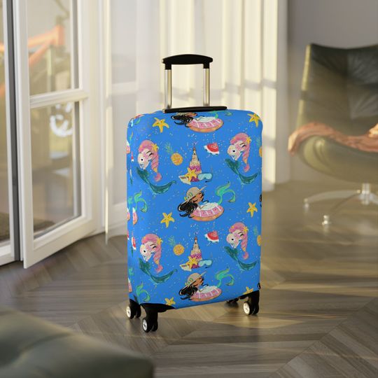 Discover Mermaids Luggage Cover, Mermaid Luggage Protector
