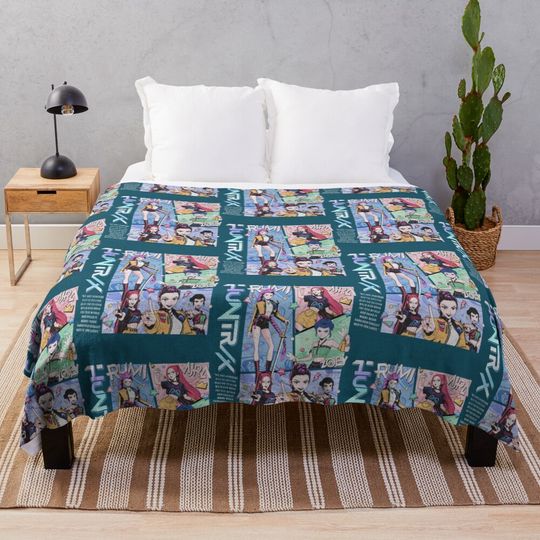 Discover Huntrix Girls, Huntrix, Demon Hunters, Mira Rumi Joey, Kpop Demon Hunter, Kpop Fan Fleece Blanket
