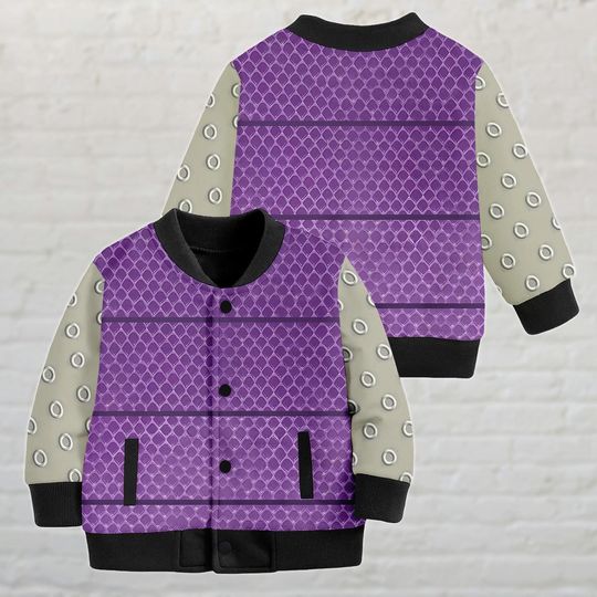 Discover Monsters Inc Boo Costume Baseball Jacket, Boo Kids Cosplay Jacket, Pixar Halloween Outfit, Disney Monster Inc Jacket, Halloween Gift