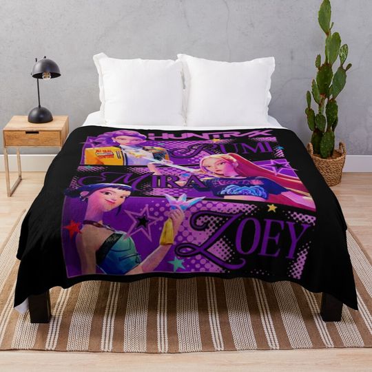 Discover HUNTRIX Kpop Demon Hunters Fleece Blanket, Gift For Fan