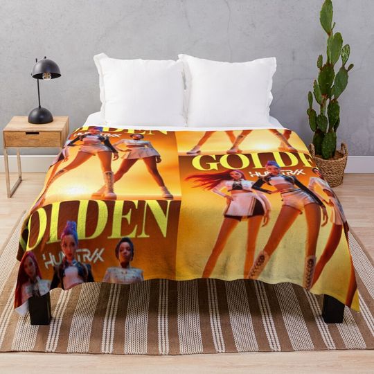 Discover famous huntrix singers called kpop demon hunters Fleece Blanket, Gift For Fan