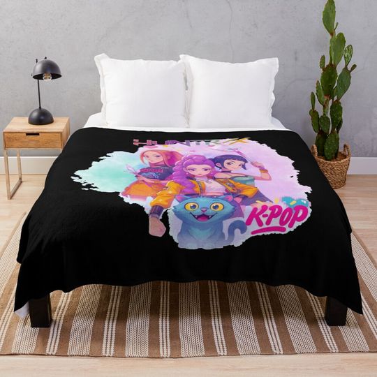 Discover Kpop Demon Hunters  Throw Blanket