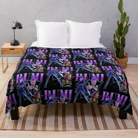 Huntrix Fleece Blanket, Gift For Fan